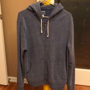J. Crew Vintage Fleece hooded sweatshirt, blue L